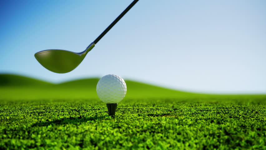 Slow Motion Golf strike.