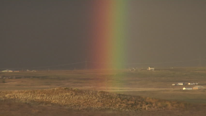 Double Rainbow. Primary and secondary rainbows