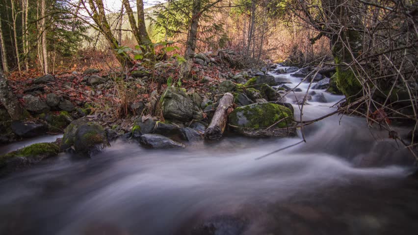 Time Lapse of River by Lillooet Lake in BC, Canada. Photo Sequence shot in RAW and Post-Production in After Effects.