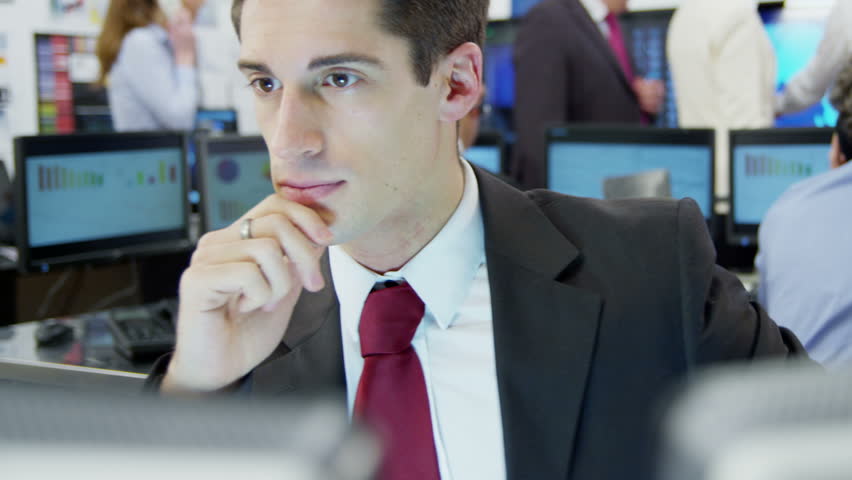 Young and ambitious financial trader has cause for concern when the stock market crashes