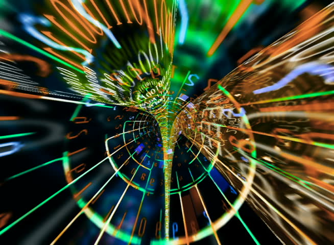 PAL - Motion 768: Streaming digital data forms (Loop).