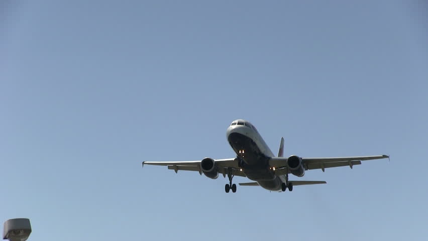 SCHIPHOL, AMSTERDAM, THE NETHERLANDS - MAY 25: British Airways flying overhead on May 25, 2012 in Schiphol, Amsterdam, the Netherlands.