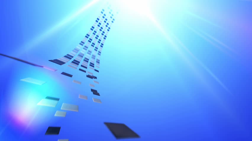 3D Particle Stairway to Heaven Seamless Loop HD Background