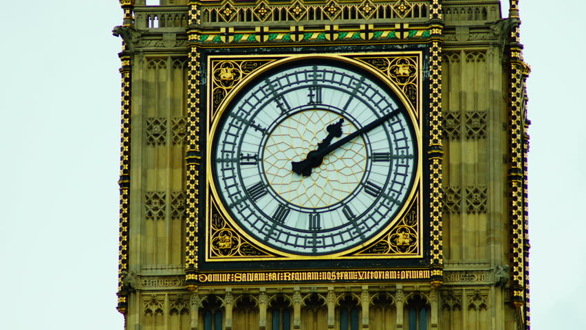 View of Big Ben time lapse