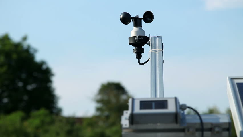 Close up of a weather forecast device