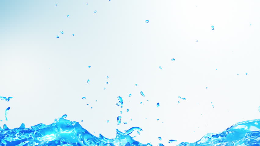 Flowing water. Blue background.
Water splashes filling the frame. Alpha matte included.