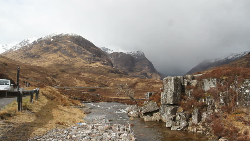River Coe in Glen Coe Scotland