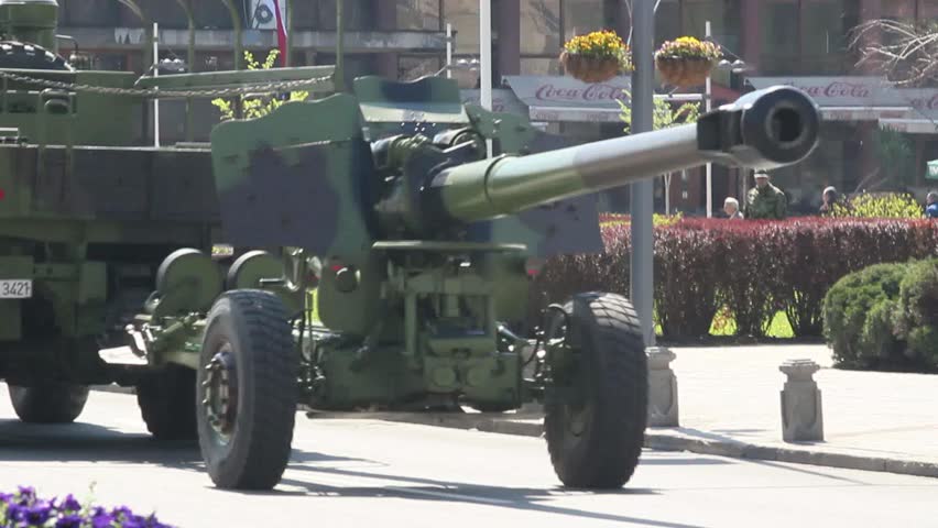 KRUSEVAC, SERBIA - APRIL 17 2013: Serbian military parade