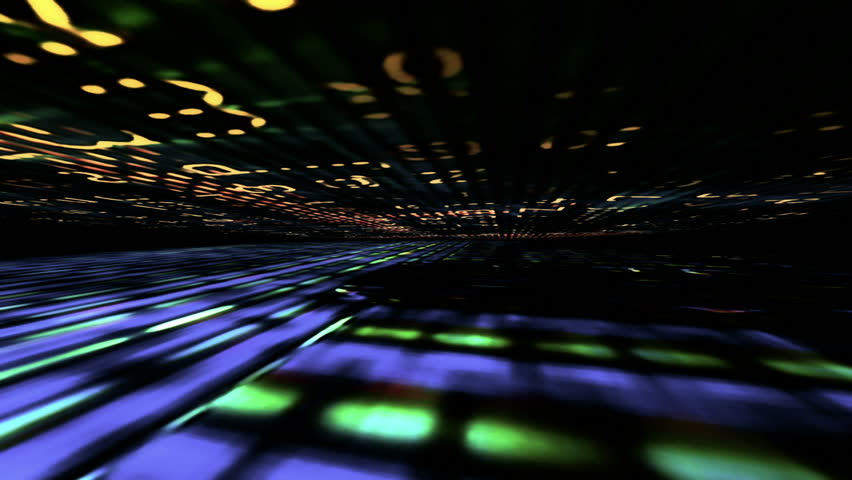HD - Motion 877: Streaming digital data forms flicker, shift and pulse (Loop).
