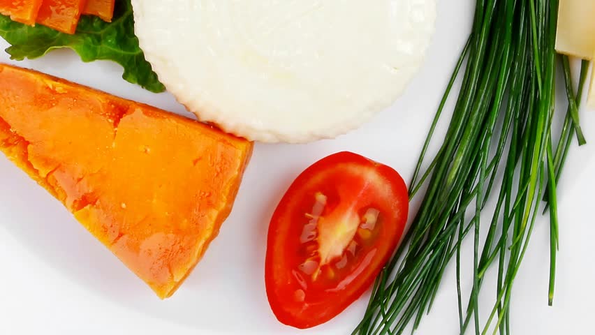 french cheeses : delicatessen aged cheeses with soft feta chops served plate with slices 1920x1080 intro motion slow hidef hd