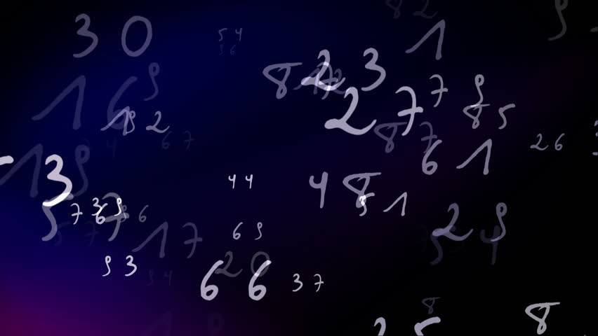 Animation of handwriting numbers