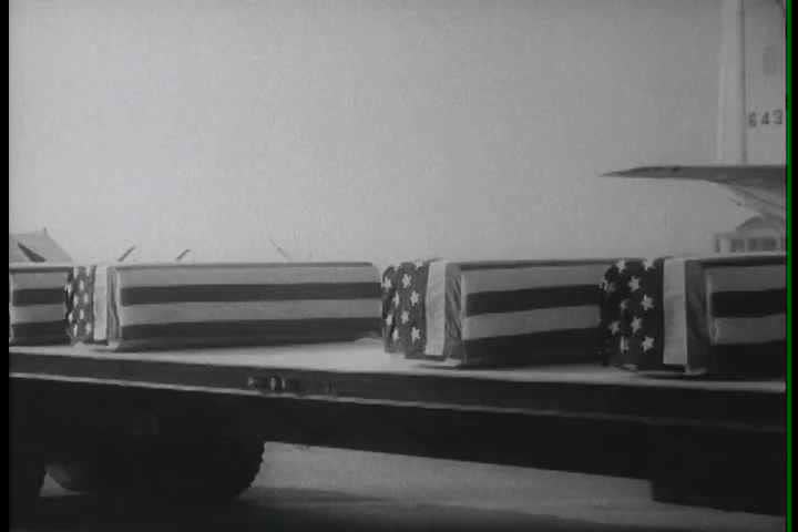 1960s Flag Draped Coffins Stock Footage Video 100 Royalty Free