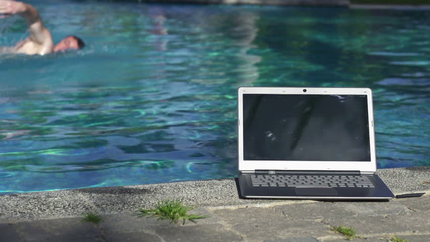 laptop pool float