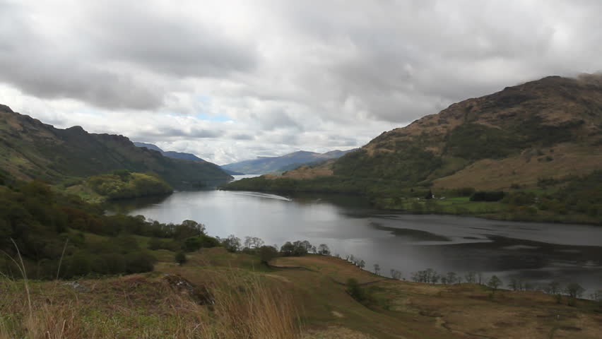 Elevated view of Loch Lomond Scotland