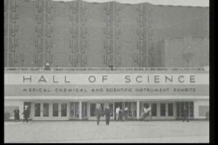 1930s - The Century of Progress Exposition. Views of the Hall of Science, the Electric Group buildings, Horticulture Hall, Social Science building and the Show Boat.