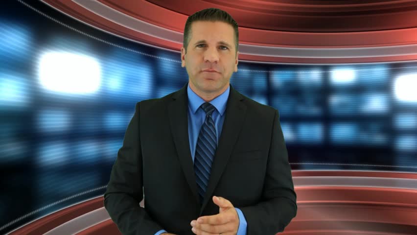 A Newscaster Introduces a Professional Law Firm