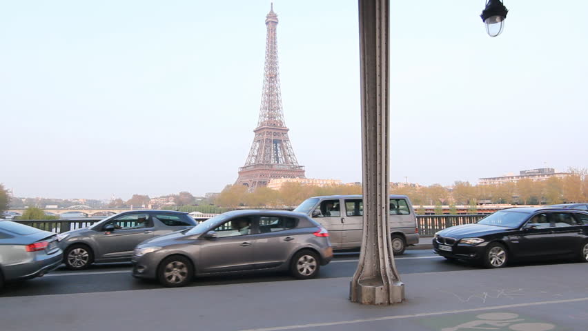 PARIS, FRANCE on APRIL 8th: Pont Bir in Paris on April 8th, 2012. The pont de Bir-Hakeim, formerly the pont de Passy, is a bridge that crosses the Seine River in Paris, France.