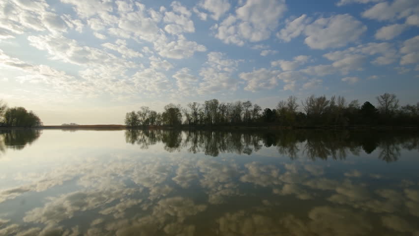 Beautiful river. Nature composition.