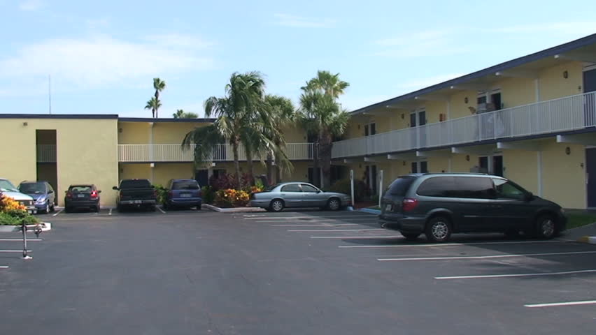 Traditional two story beach motel