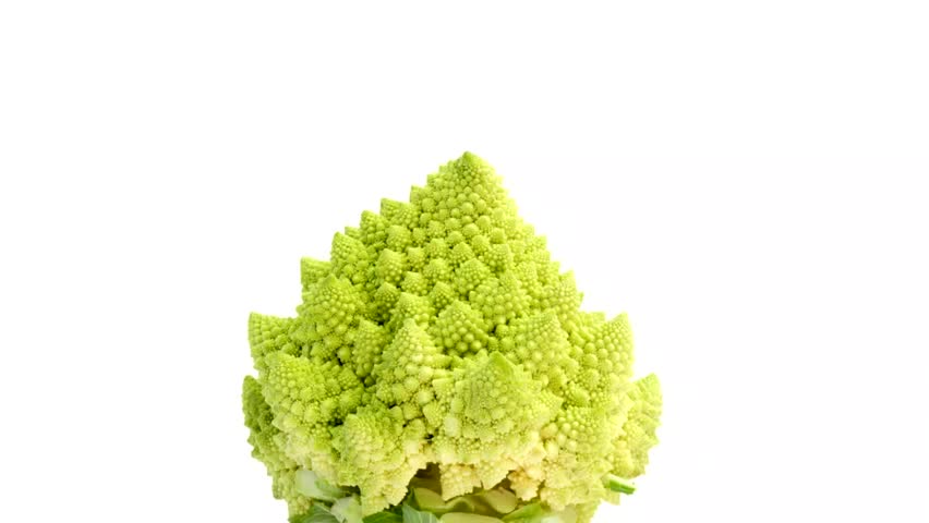 Romanesco cabbage on bright background