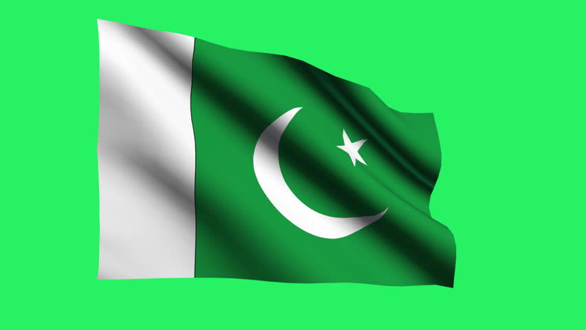 Pakistan flag animation.