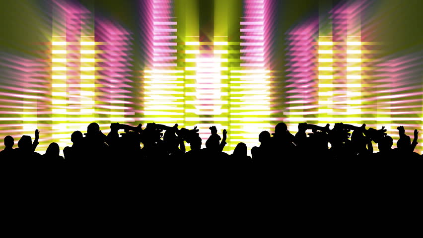 People at a concert dancing 
