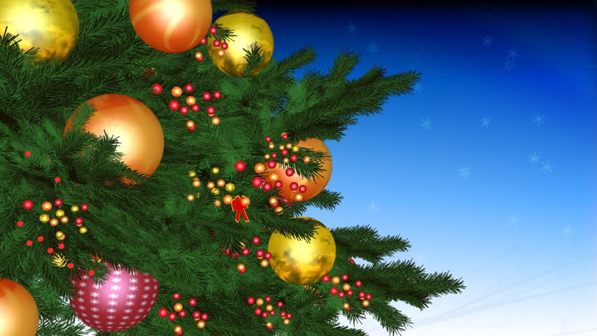 Christmas theme intro ( incl. alpha channel of a tree )