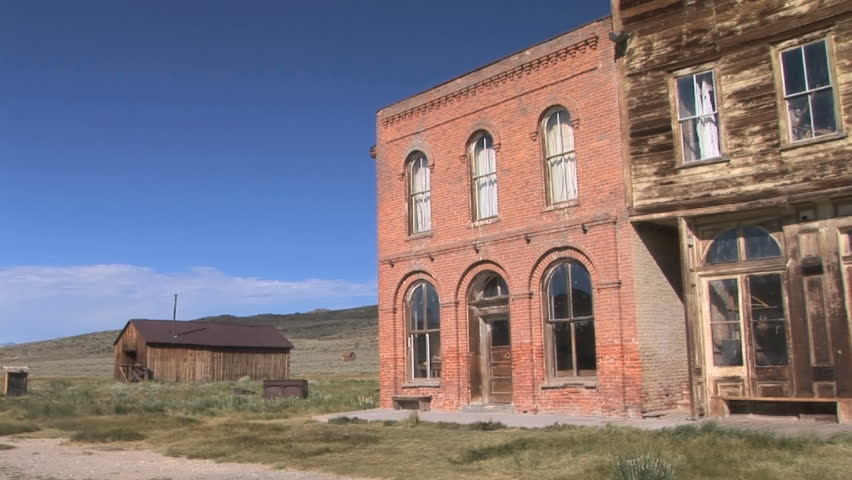 Dechambeau Hotel and I.O.O.F. (Independent Order of Odd Fellows) Buildings in the ghost town of Bodie