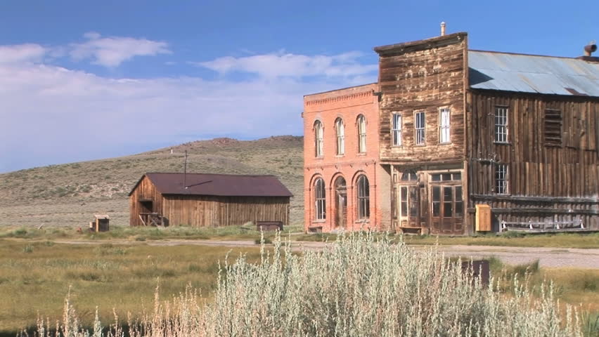 Dechambeau Hotel and I.O.O.F. (Independent Order of Odd Fellows) Buildings in the ghost town of Bodie