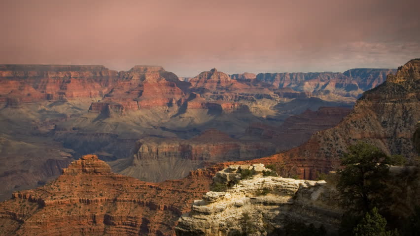 (1136) Grand Canyon Arizona Sunset Clouds Timelapse. Great for themes of travel, wilderness, adventure, nature, destinations, exploration, geology, seasons, time, weather. LOOPING!