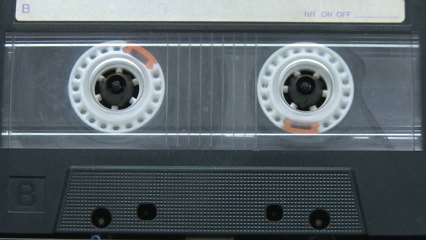 Vintage audio cassette playing