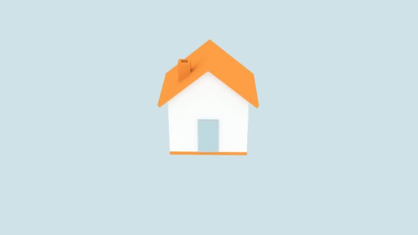 Simple House Icon 3d Animation Video Stock Footage Video (100%  Royalty-free) 616081 | Shutterstock