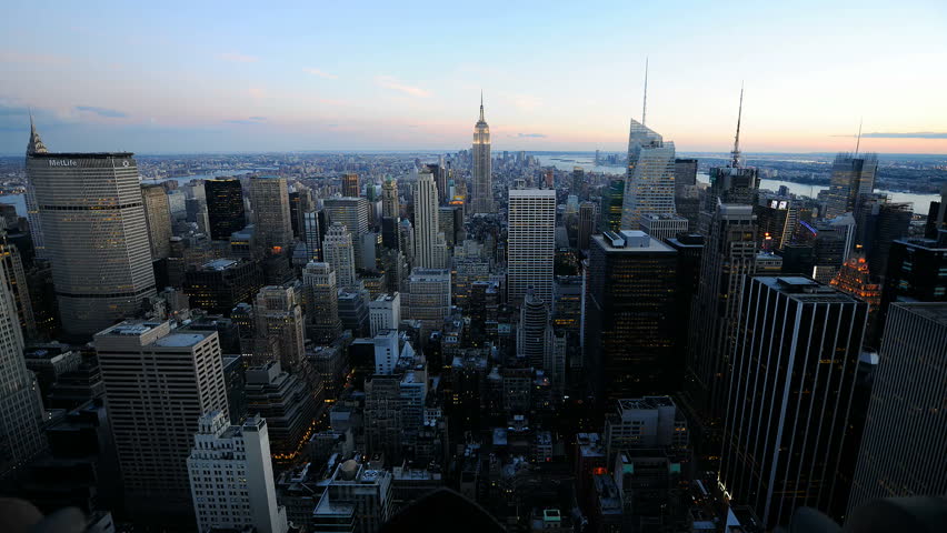 Amazing Sunset over New York 