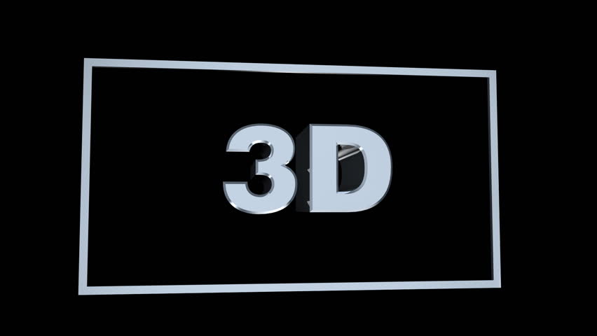 Chrome 3D in 16x9 frame pushes into foreground against black background.