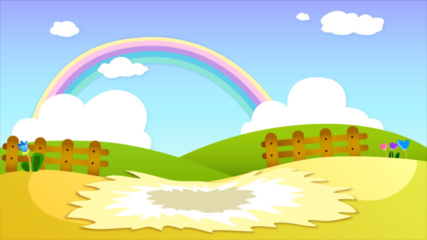 Egg rolls in, a fluffy and colorful easter bunny popping out of the easter egg. HD Loop 