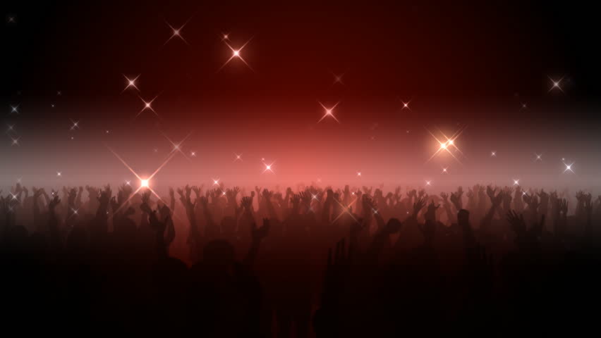 Live Concert. Crowd of cheering.