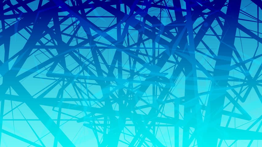 Chaotic movement of lines and curves