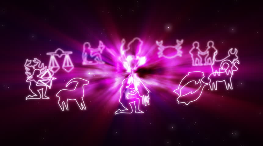 Astrological signs. Loopable. NTSC