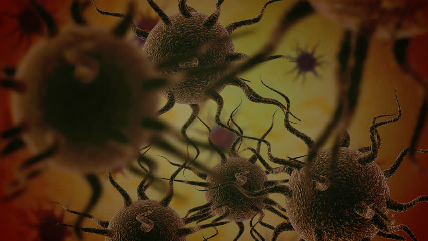 squiggly cells 3D animation.  Loop with matte.  Other versions available.