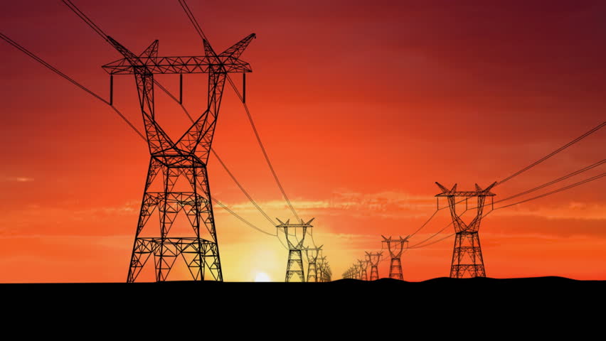 Energy transmission pylons.