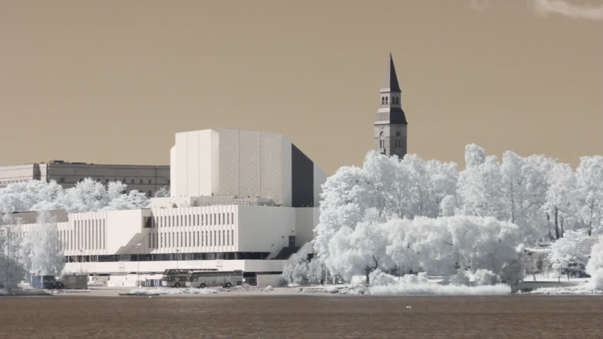 Infrared Finland: Finlandia Hall in Helsinki 3 