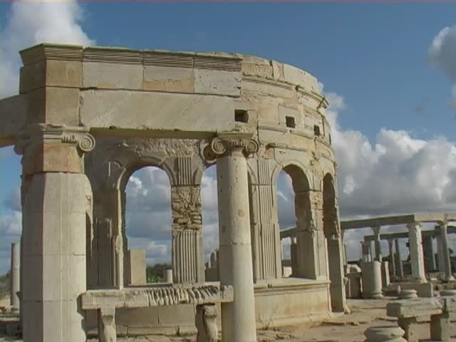 Roman Forum at Leptis Magna, Libya.