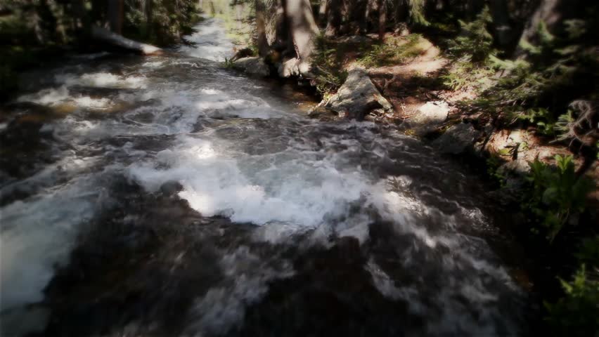 (1215s) Colorado Rocky Mountains Alpine River Cascade Summer Tourism Creek LOOP