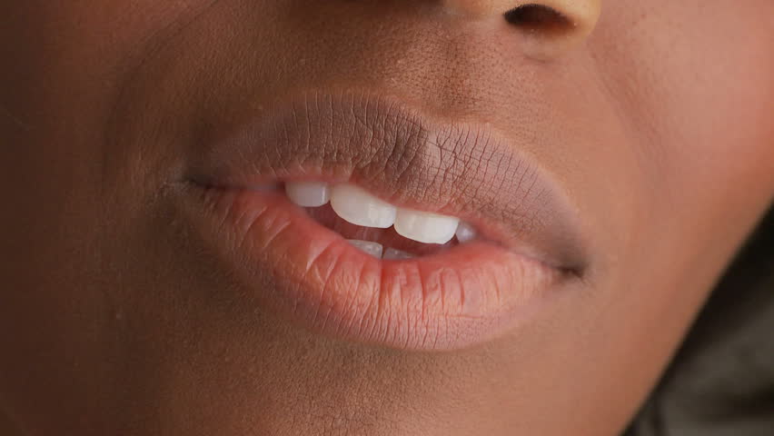 Young woman's lips