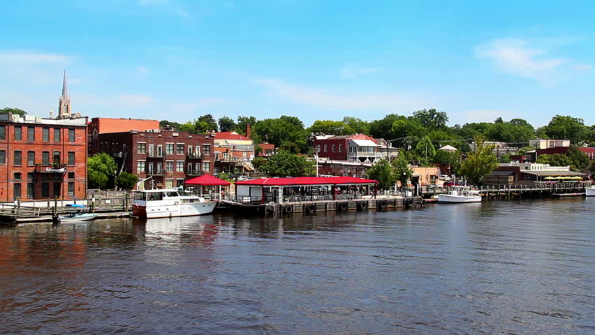 The Cape Fear Riverwalk in Wilmington, North Carolina.