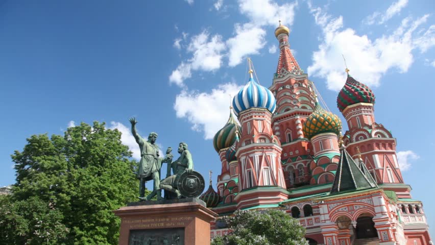 Monument to Minin and Pozharsky is a bronze statue on Red Square of Moscow right in front of Saint Basil's Cathedral