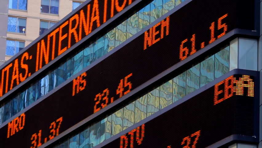 stock market ticker