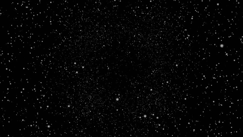 Flying through a star field in outer space.