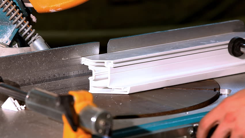 plastic saw cutting frame for window
