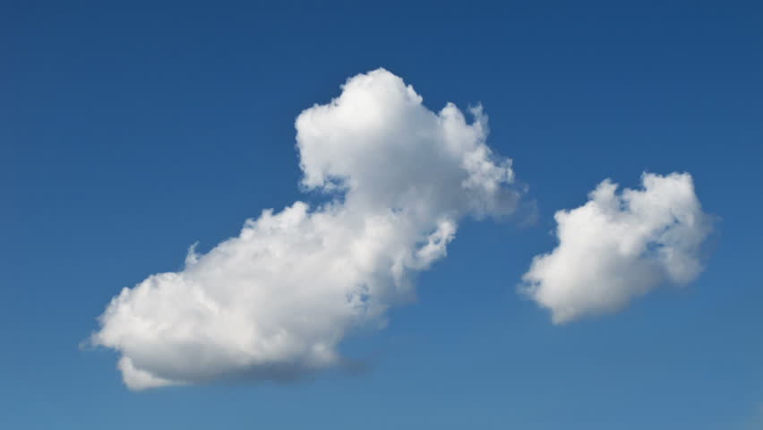 Timelapse of a static cloud evolving. 